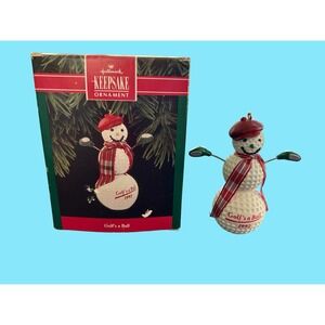 1992 Hallmark Keepsake Golf's A Ball Christmas Ornament